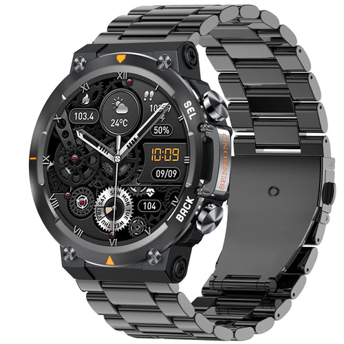 Expressify Apex Pro Black Steel tactical AMOLED smartwatch